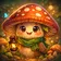 A colorful, stylized avatar of a fantasy creature with vibrant patterns and expressive features, ideal for profile pictures.